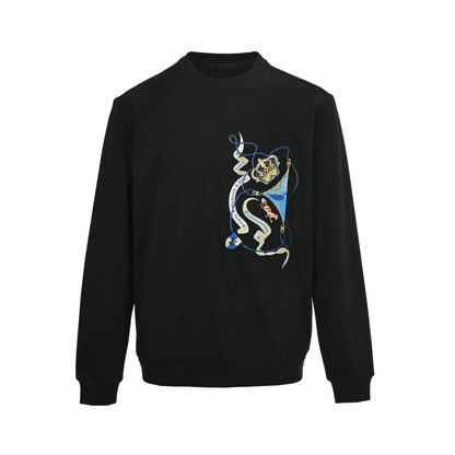 Louis Vuitton crown embroidered crew neck sweatshirt