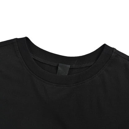 Chrome Hearts/Chrome Heart Cross Flocked Long Sleeve T-Shirt