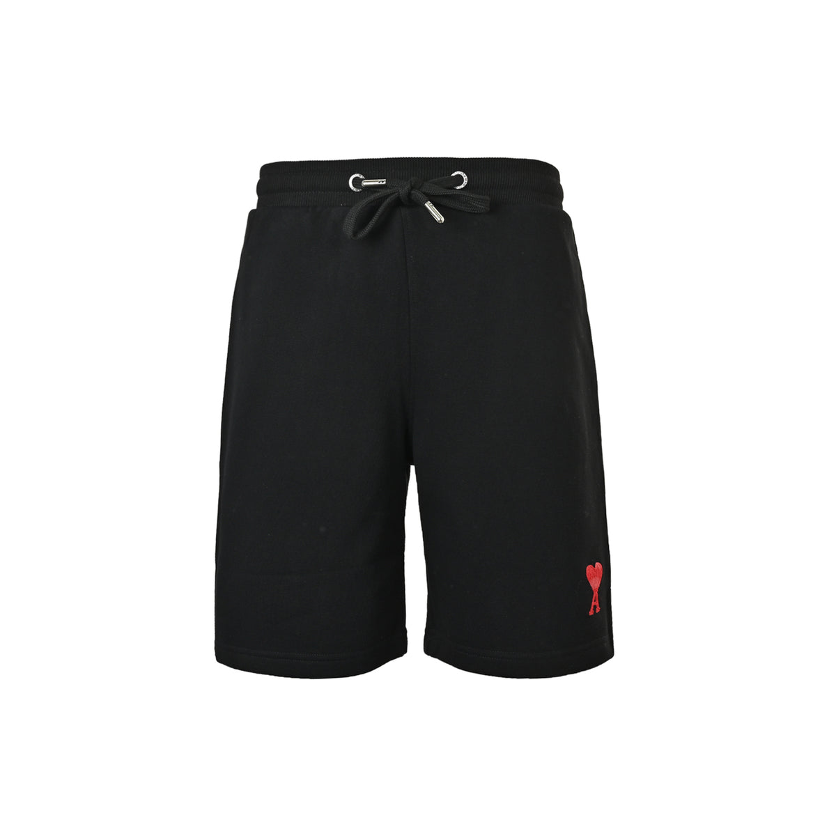 Ami Paris small love embroidered shorts