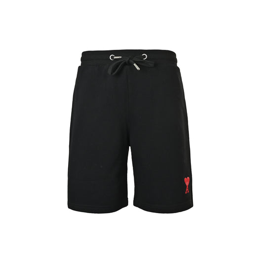 Ami Paris small love embroidered shorts