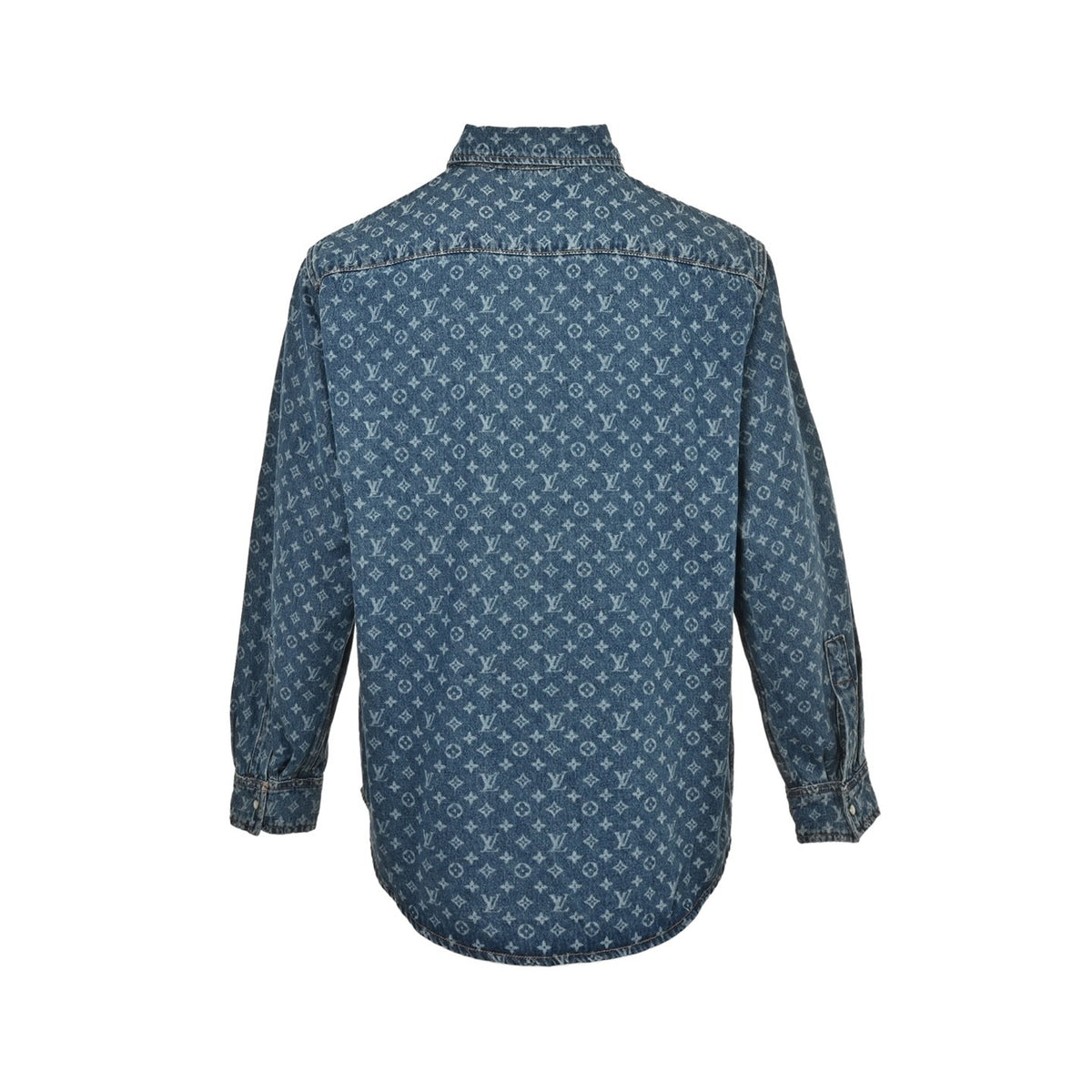 Louis Vuitton 25Fw all-over printed old flower denim shirt jacket