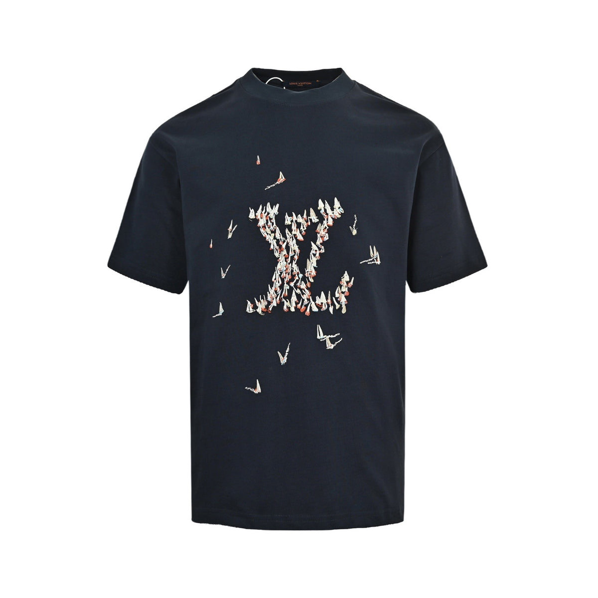 Louis Vuitton 26ss sailing ship logo embroidered short sleeves