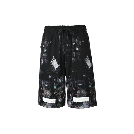 OFF WHITE starry sky fireworks splash shorts