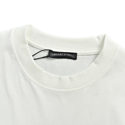 ChromeHearts/Chrome Heart Sanskrit horseshoe print short sleeves