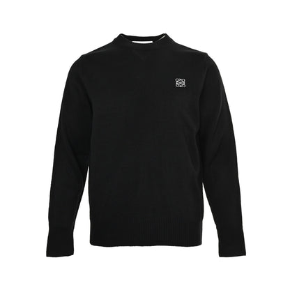 Loewe/Luo Yiwei 24Fw crew neck sweater with letter logo embroidery on the chest