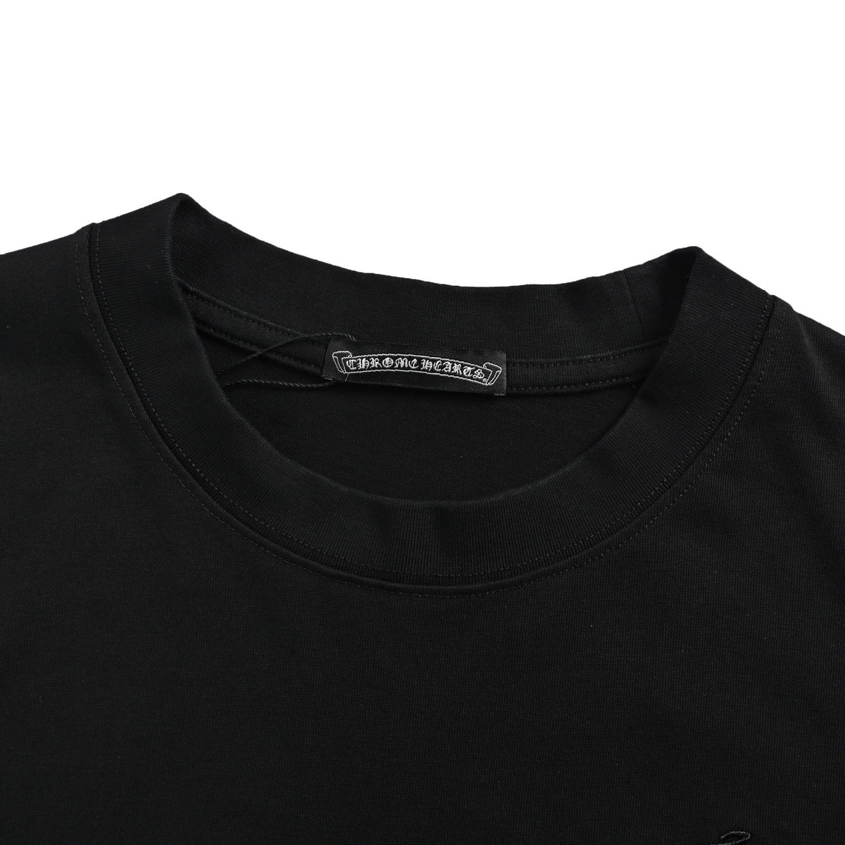 Chrome Hearts/Chrome Heart misaligned Sanskrit scroll embroidered short sleeves