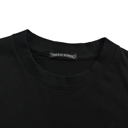 Chrome Hearts/Chrome Heart misaligned Sanskrit scroll embroidered short sleeves