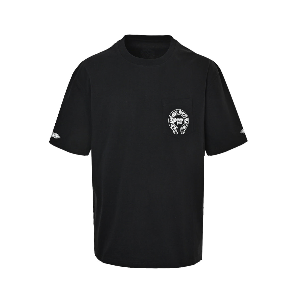 Chrome Hearts/Chrome Heart Beauty Horseshoe Print Short Sleeve
