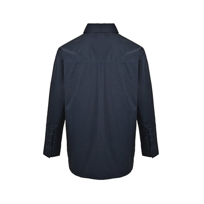 Loewe/Luoyiwei Anagram two-color embroidered patch pocket long-sleeved shirt