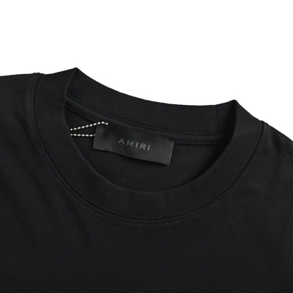 Amiri letter logo foam printed short sleeves