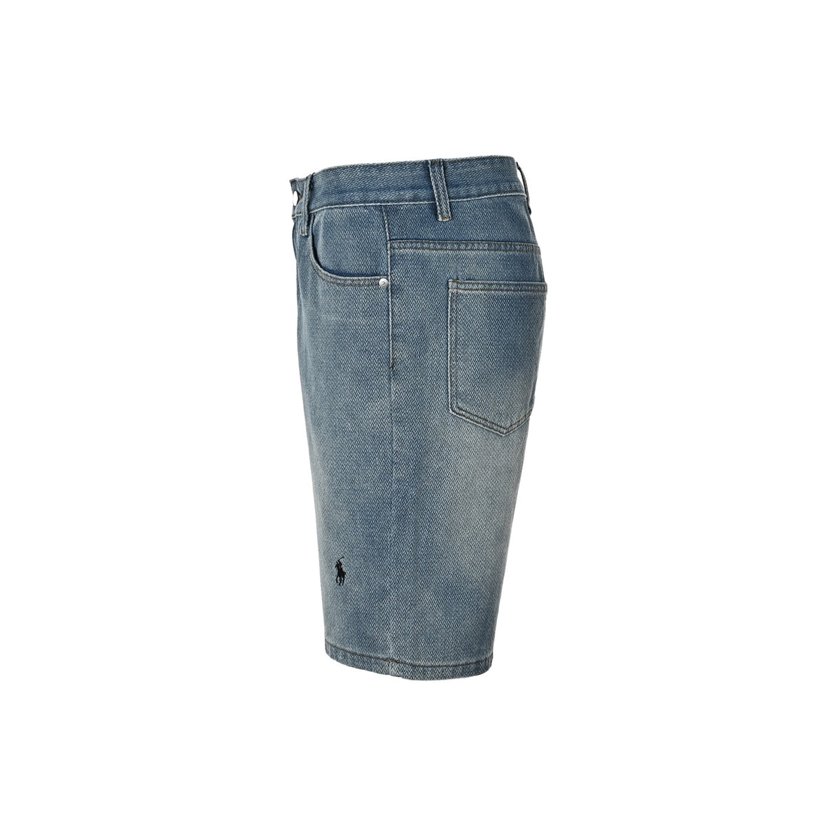 Ralph Lauren small label war horse embroidered denim shorts