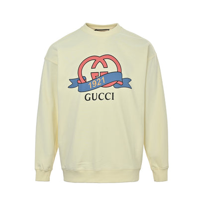 Gucci 1921 Double G printed round neck sweatshirt