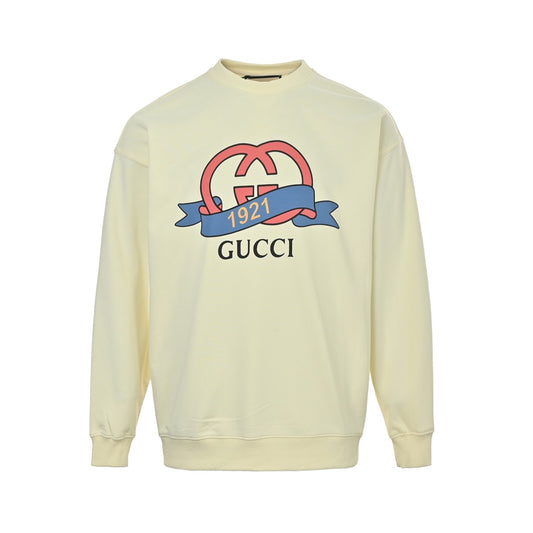 Gucci 1921 Double G printed round neck sweatshirt
