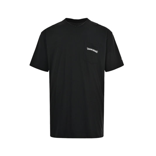 Chrome Hearts/Chrome Heart Curved Letter Print Short Sleeves