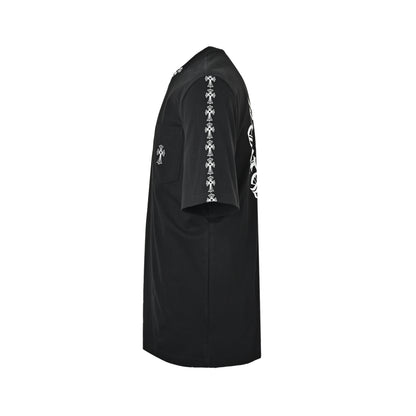 Chrome Hearts Sanskrit cross printed short sleeves