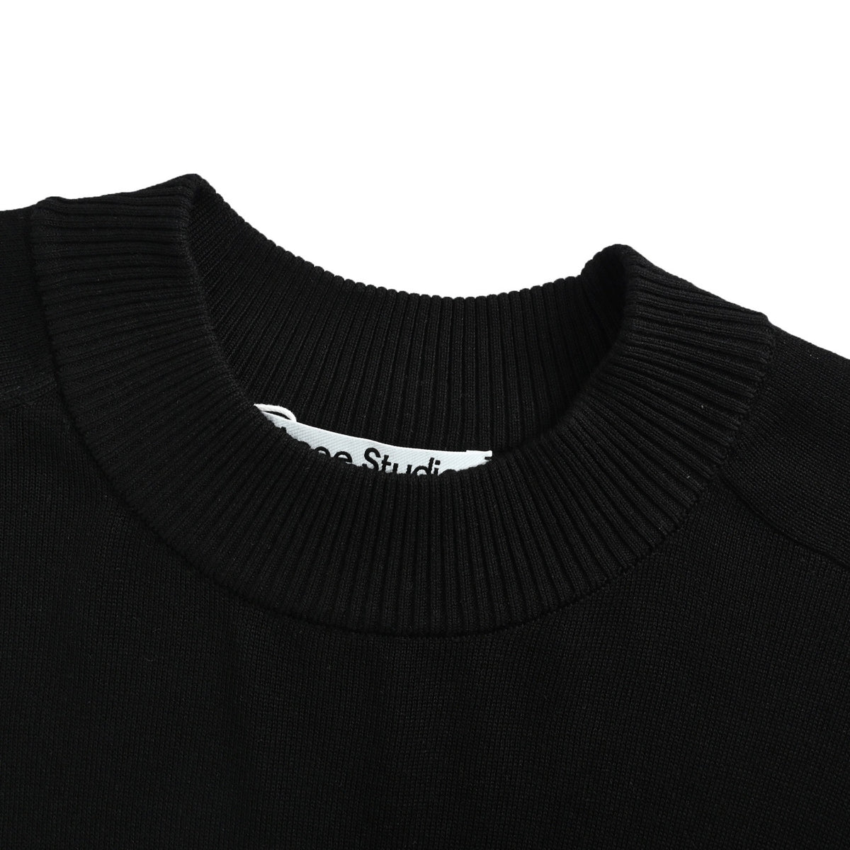 Acne Studios logo-embroidered knitted short-sleeve