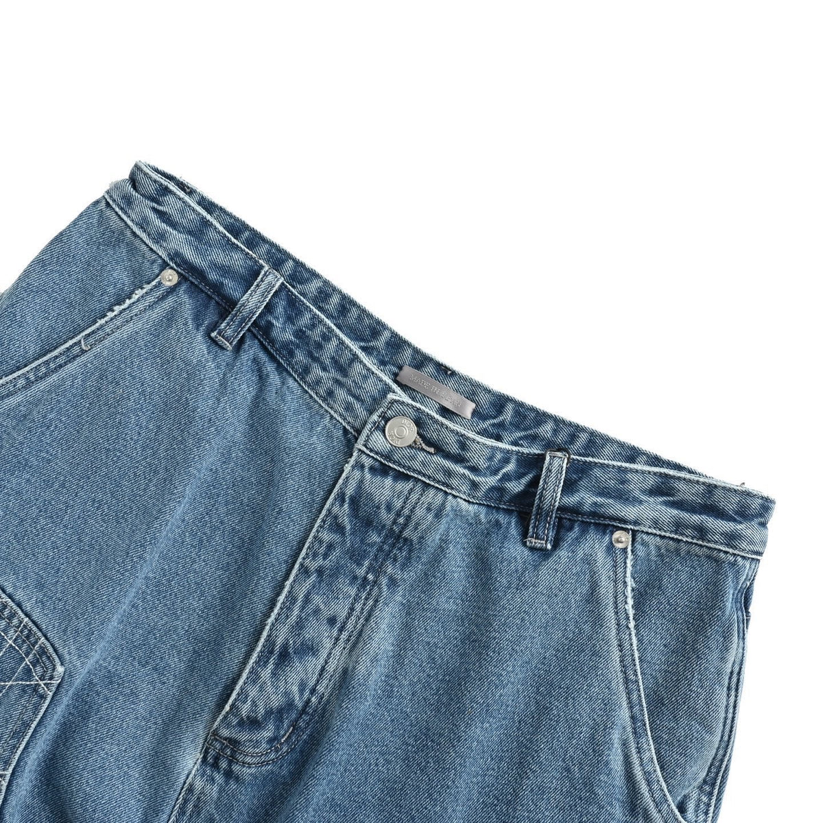 Dior 24ss cannage embroidered workwear denim shorts