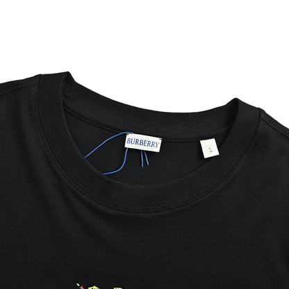 Burberry Rose War Horse Embroidered Short Sleeve