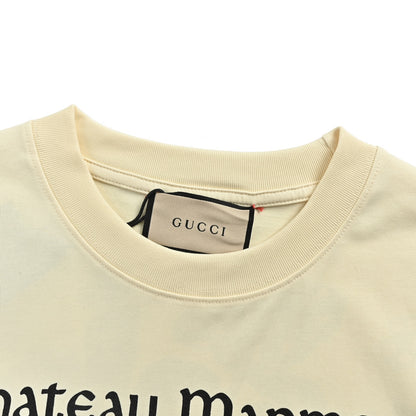 Gucci floral letter print short sleeves