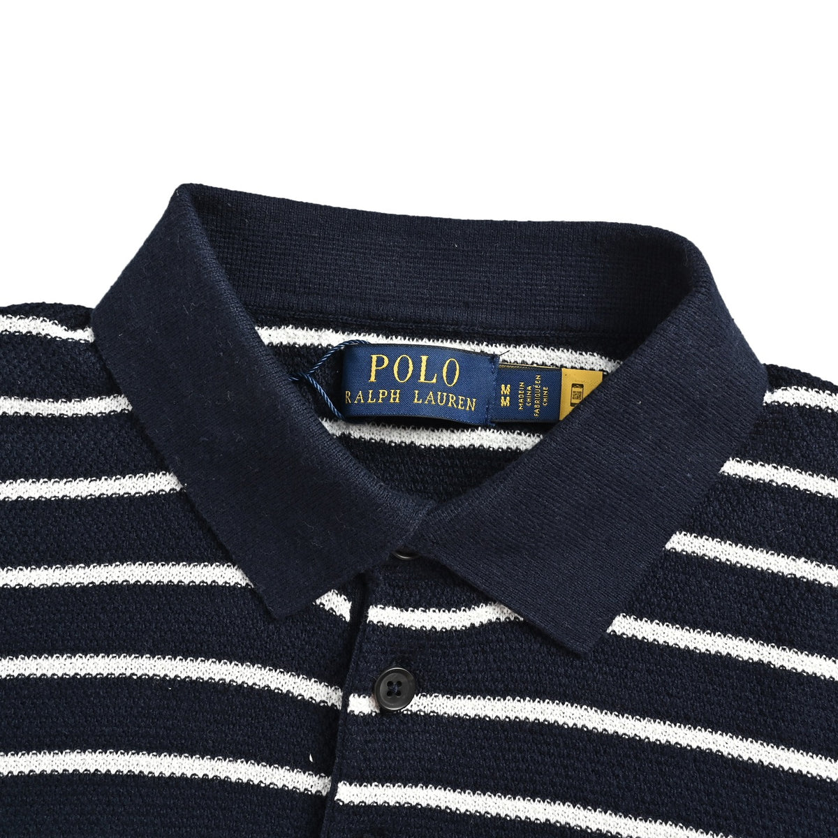 Ralph Lauren pony logo striped knitted Polo short sleeves