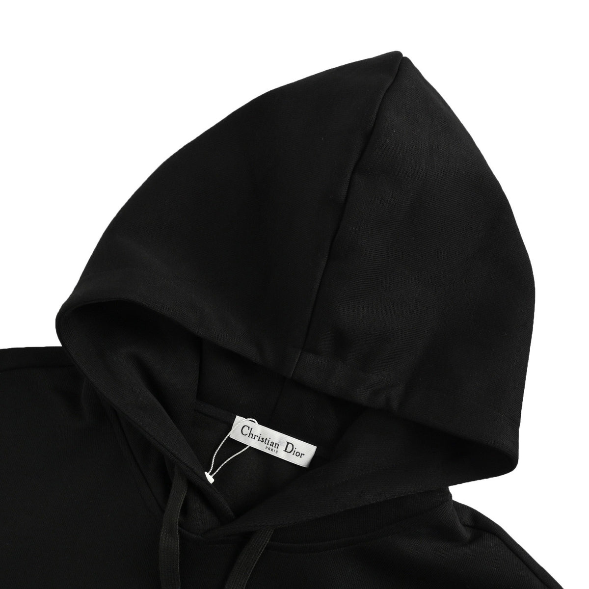 Dior 25Fw laminated letter logo hooded sweatshirt