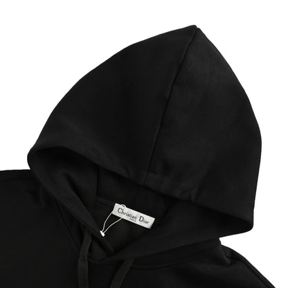 Dior 25Fw laminated letter logo hooded sweatshirt
