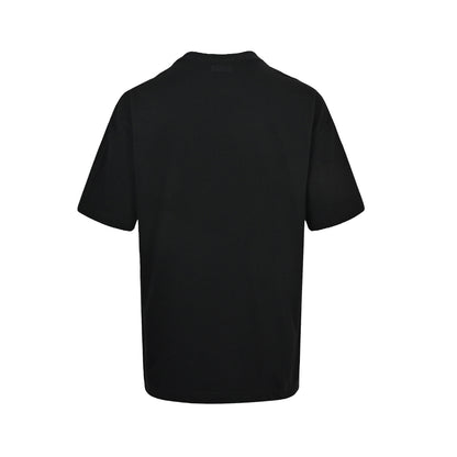 VETEMENTS/Vite Meng VTM style minimalist solid color embroidered short sleeves
