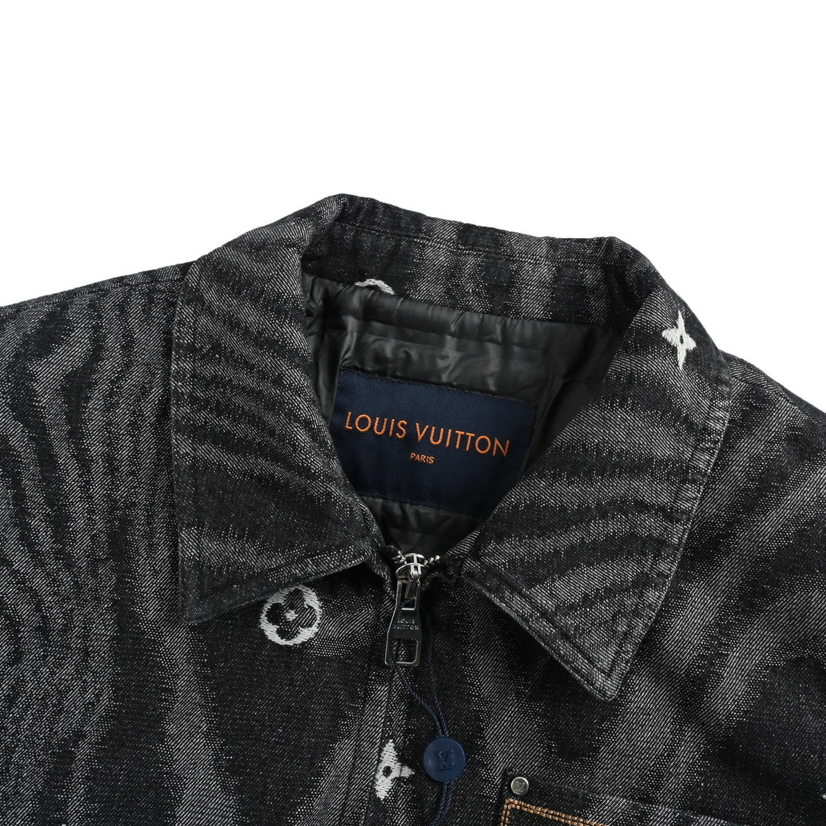 LouisVuitton/Louis Vuitton 25Fw chest pocket large LOGO lapel down jacket
