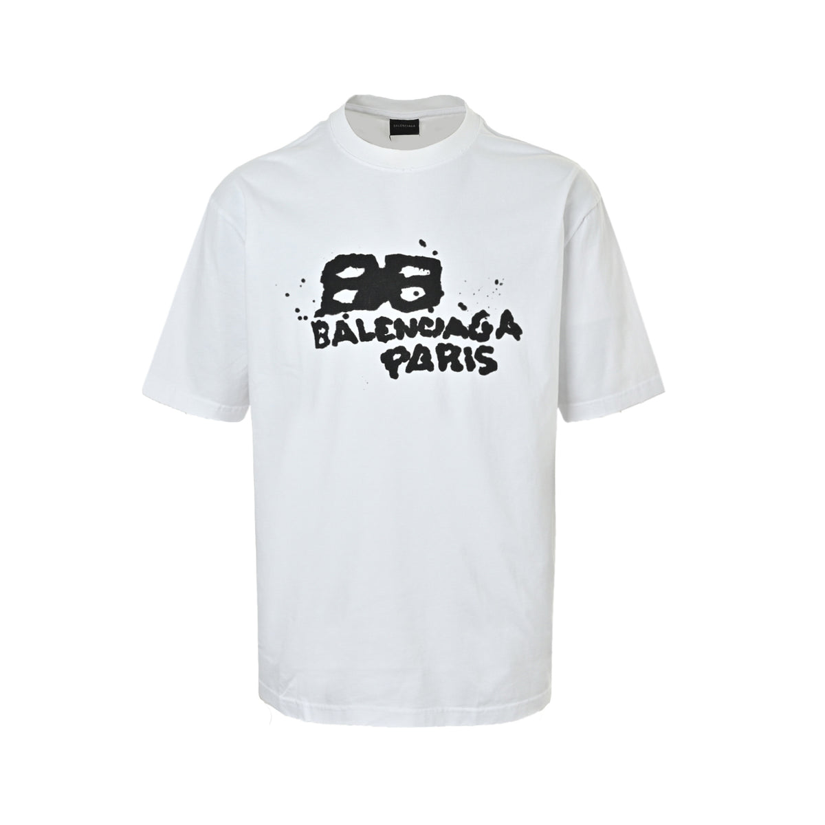 Balenciaga blurred letter digital print short sleeves
