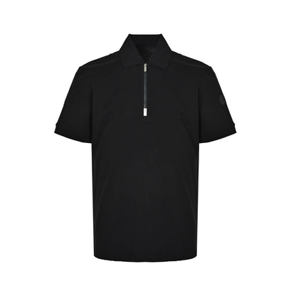 Moncler/Mask Black Label Half-Zip Polo Short Sleeve