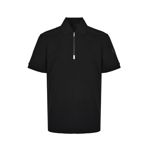 Moncler/Mask Black Label Half-Zip Polo Short Sleeve