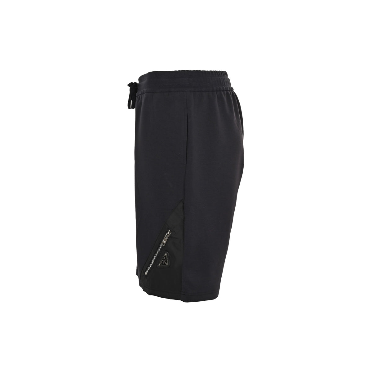 Prada 25ss hem triangle logo nylon patchwork pocket shorts