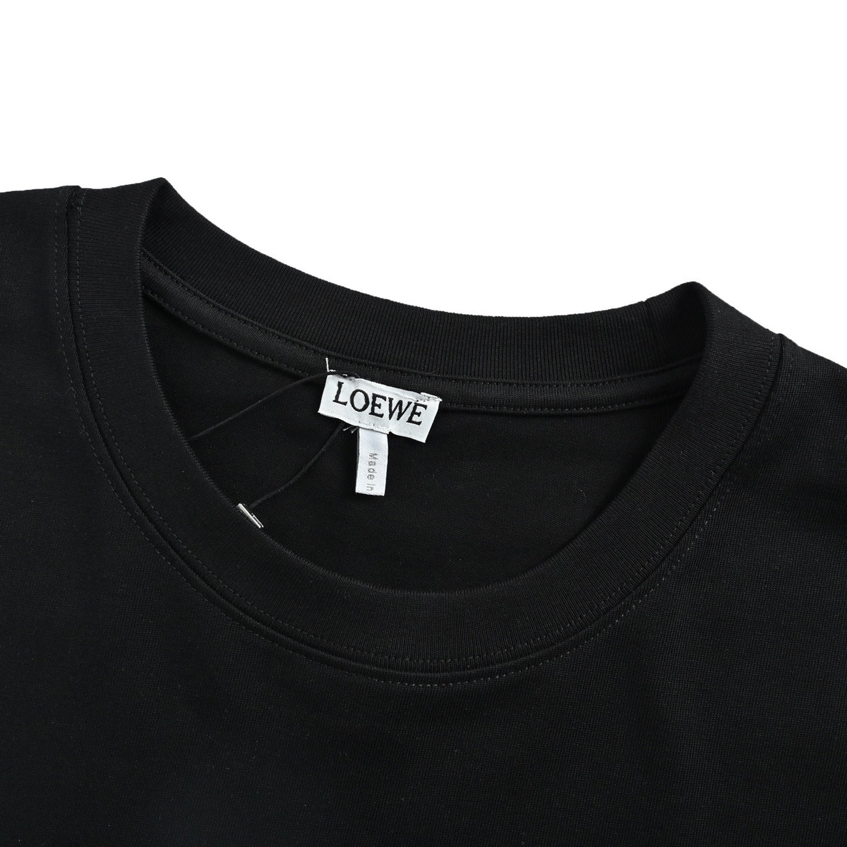 Loewe/Luo Yiwei suede foam printed logo short sleeves