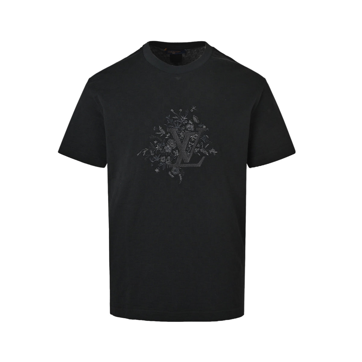 Louis Vuitton floral embroidered checkerboard short sleeves