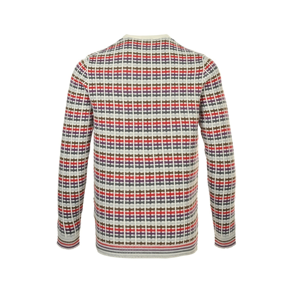 Dior 25Fw colorful striped jacquard crew neck sweater