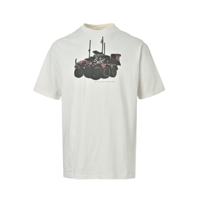 SAINT MICHAEL Ice Cream Chariot Printed Short Sleeve