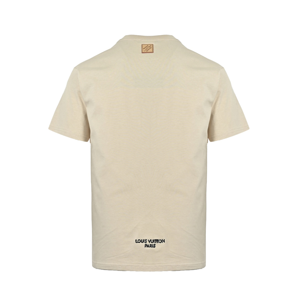 Louis Vuitton 26ss embroidered logo letter short sleeves