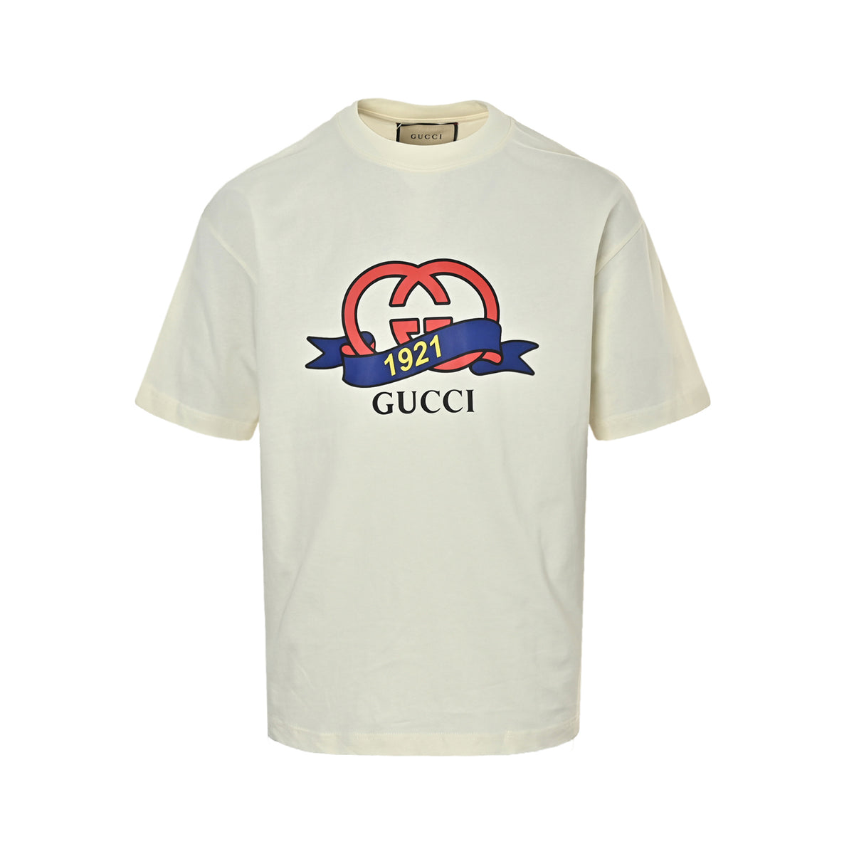 Gucci 1921 letter logo printed short sleeves
