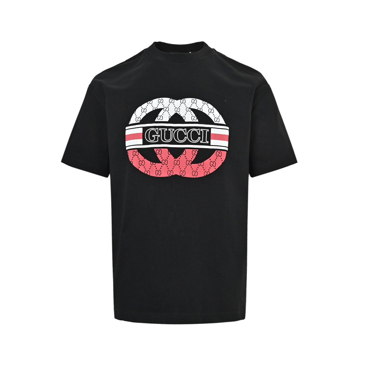 Gucci contrasting double G logo printed short sleeves