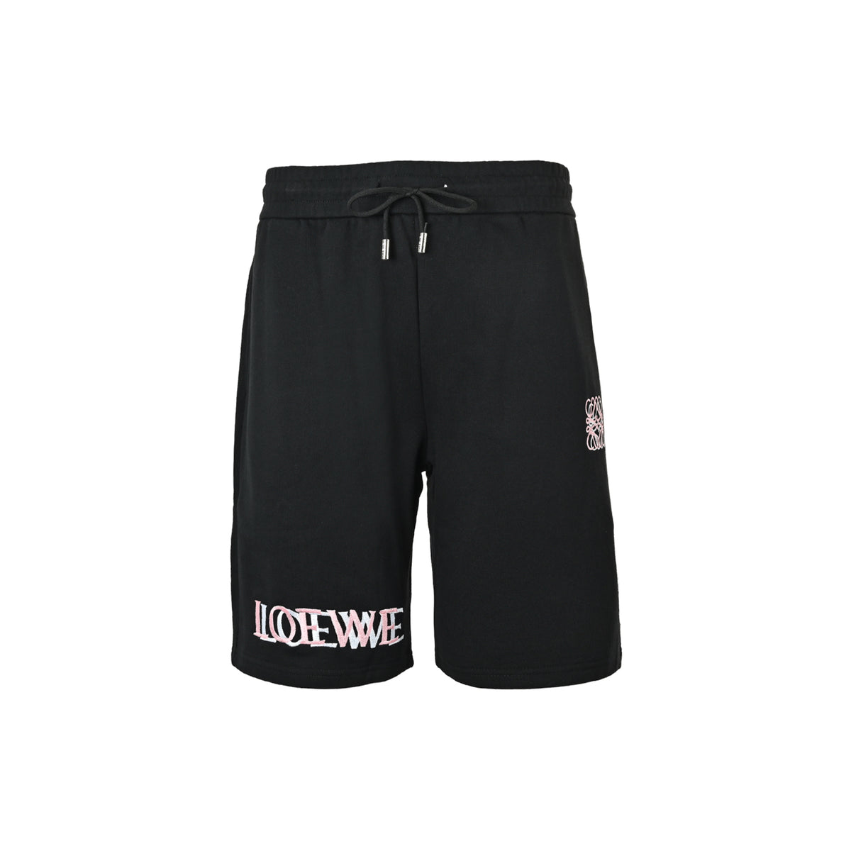 Loewe/Loewewe overlapping logo embroidered shorts