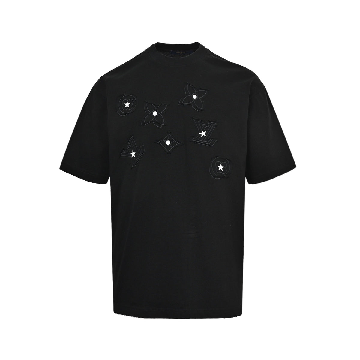 Louis Vuitton old flower patch embroidered short sleeves