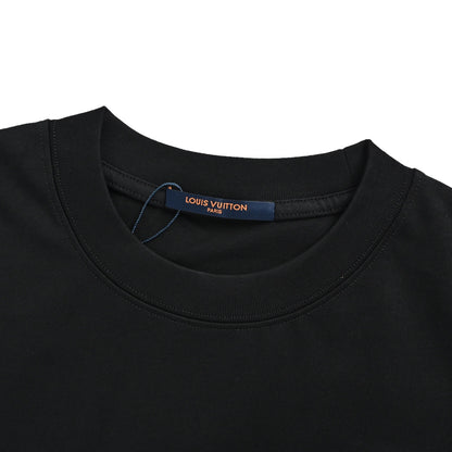 Louis Vuitton inkjet presbyopic line logo embroidered short sleeves