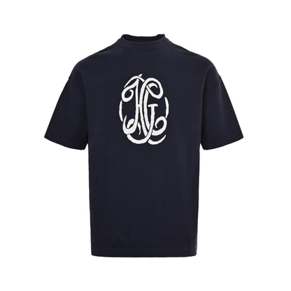GIVENCHY 25ss logo jacquard knitted short sleeves