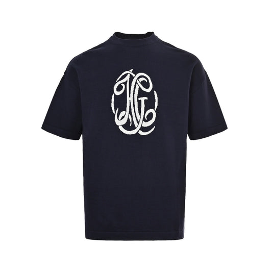 GIVENCHY 25ss logo jacquard knitted short sleeves