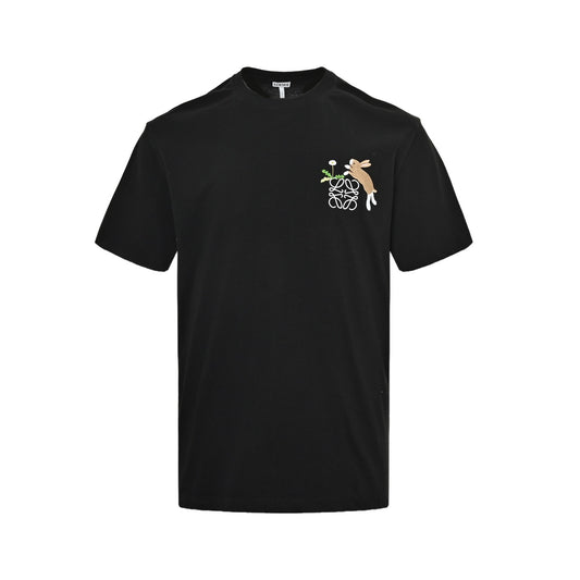 Loewe Suna Fujita joint rabbit embroidered short sleeves