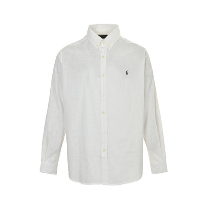 Ralph Lauren small label war horse embroidered linen shirt
