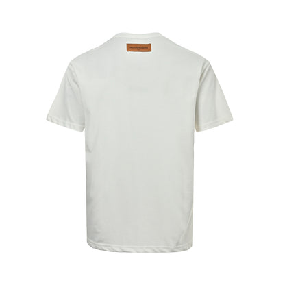 Louis Vuitton 24ss oil painting graffiti print short sleeves