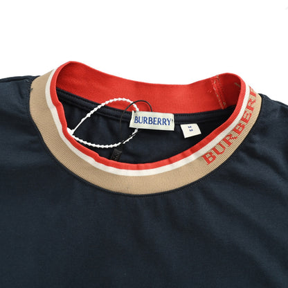 Burberry 25ss neckline letter jacquard short sleeves