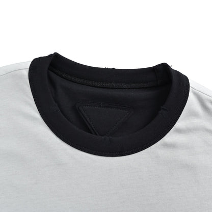 Prada Pocket Logo Contrast Color Reversible Short Sleeves