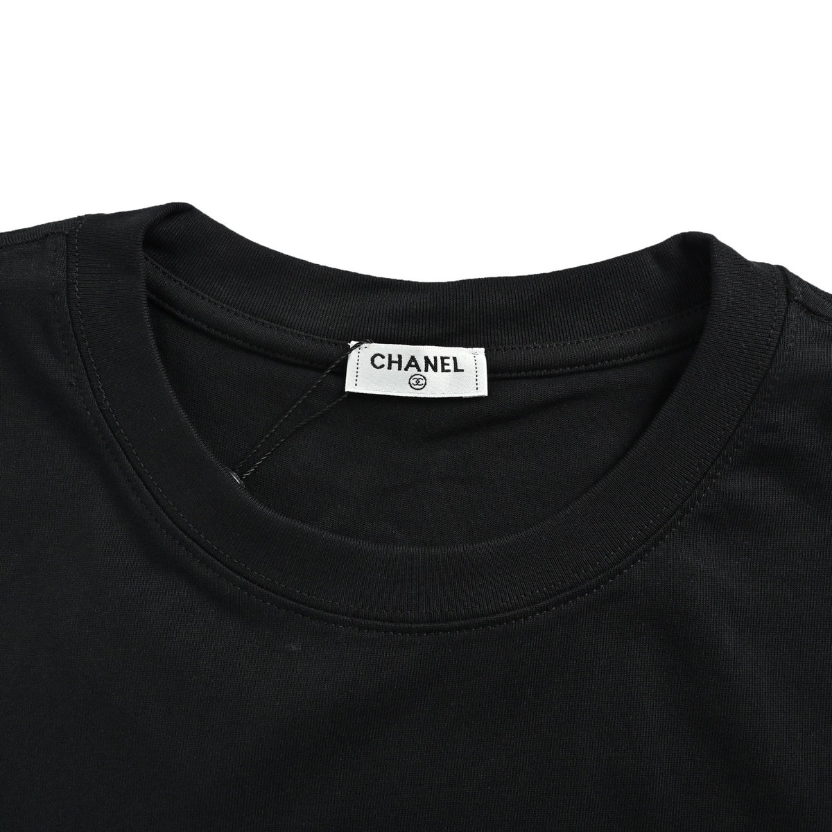 Chanel hand-painted floral print short sleeves